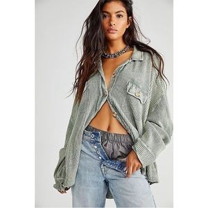 NEW Free People One Scout Jacket Shirt Shacket Oversized